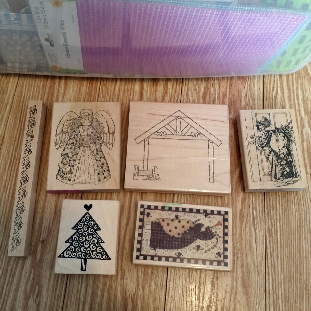 6 Rubber Stamps
